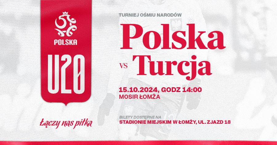 grafika PZPN informacja o meczu Polska Turcja na stadionie