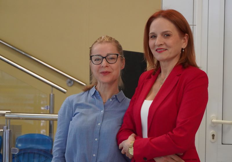 pani dyrektor Bernadeta Krynicka i Pani dyrektor Lucyna Antecka